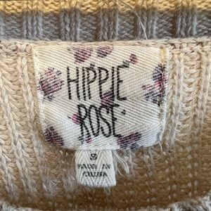 Hippie Rose off the shoulder beige sweater!